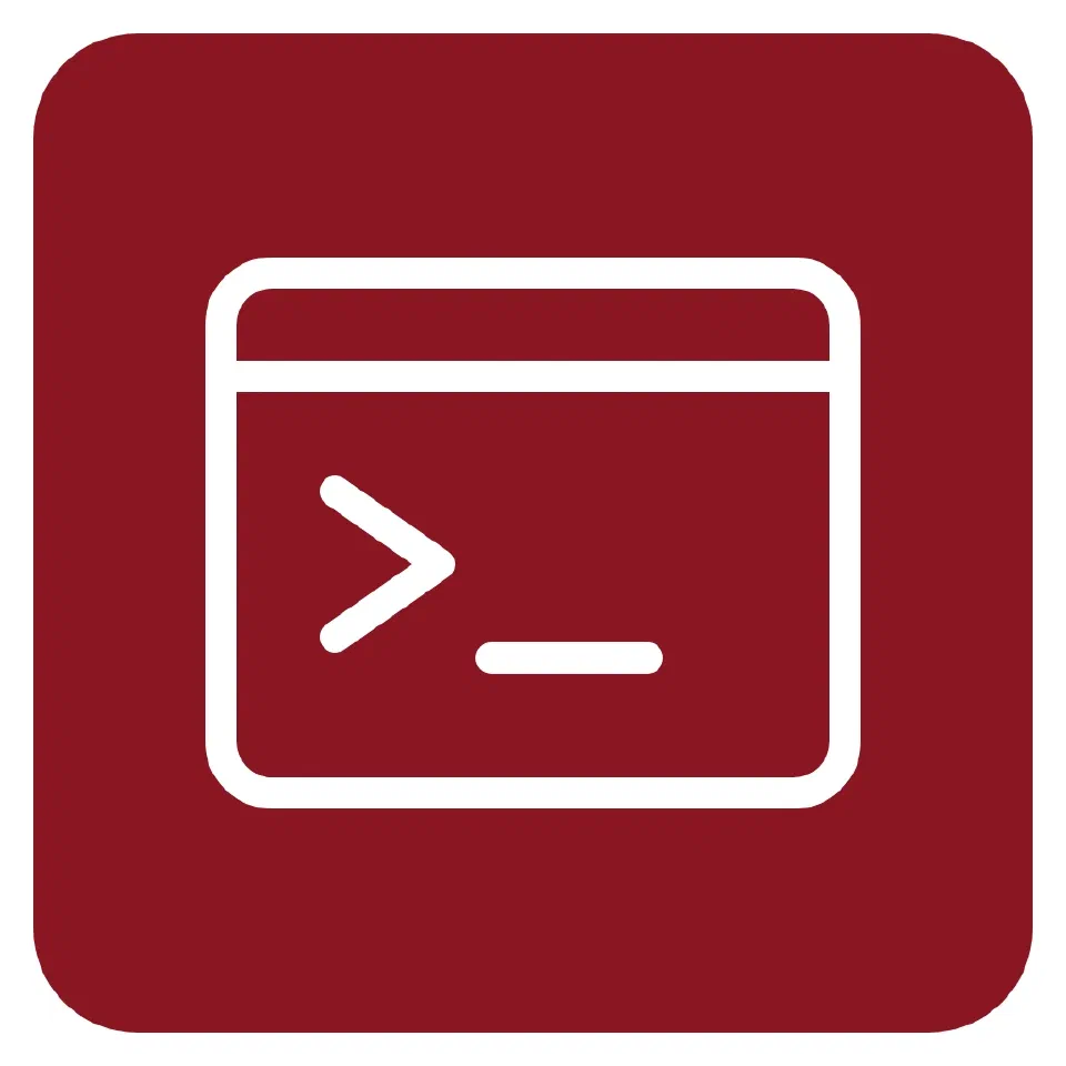 The Maple Linux mark: a pair of code brackets inside a ring
